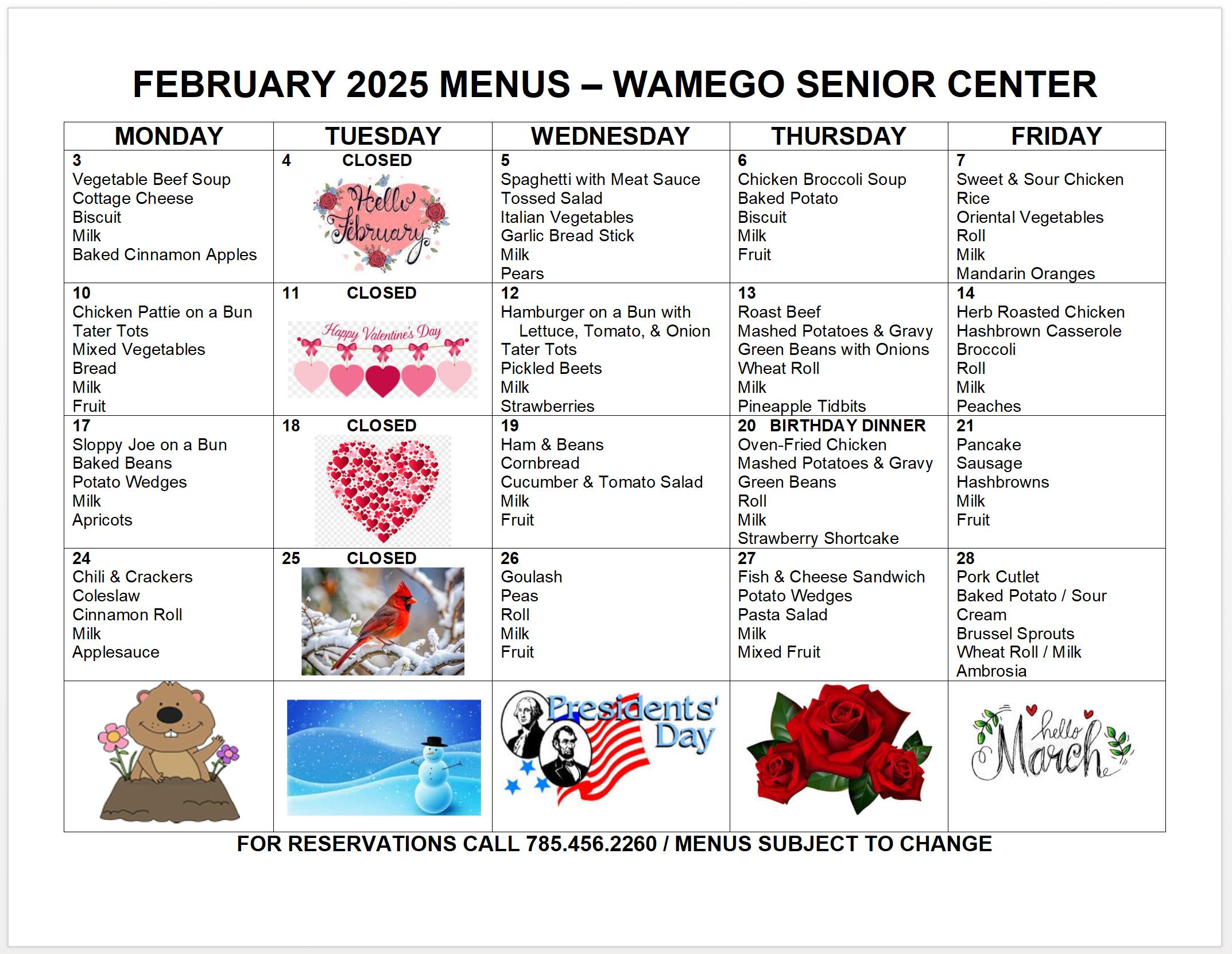 25FebMenu