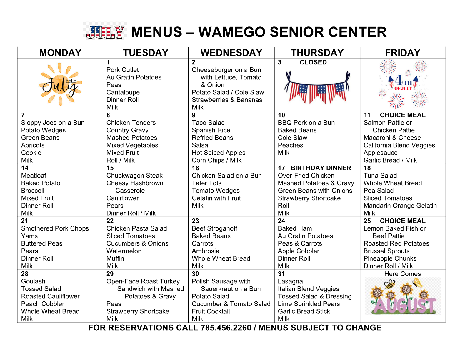 25JulyMenu